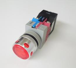 ALFW22611D-R　照光押ボタンスイッチ　22φ　赤　IDEC　ランク未使用品