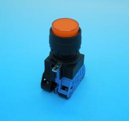 HW1L-M210Q2A-MAU　照光式押しボタン　橙　22φ　IDEC　ランク未使用品