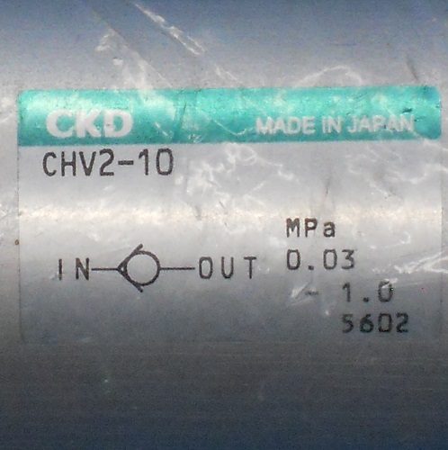 FA機器・制御機器の買取、販売はワイデンへ / CHV2-10 逆止め弁 CKD ランクS中古品