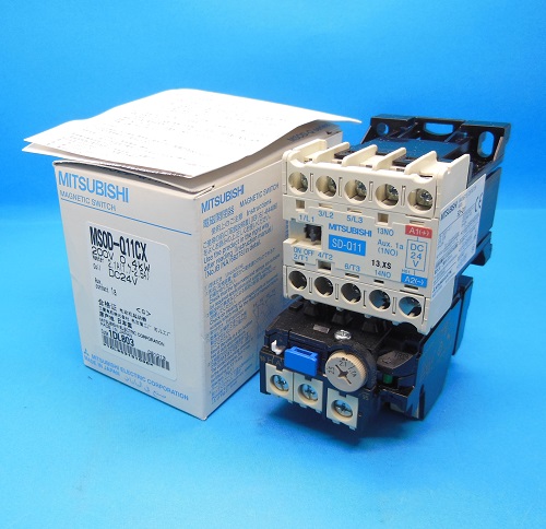 新品 三菱電機 電磁開閉器 MSOD-Q11CX 2.1A 200V DC24V-