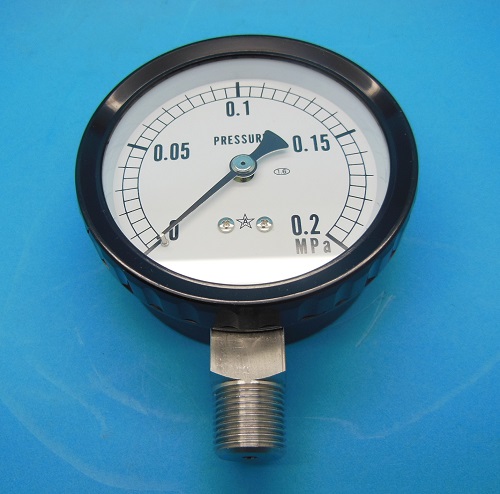 楽天最安値に挑戦 右下 汎用圧力計(スターゲージΦ75) 微圧計 AT3/8×75