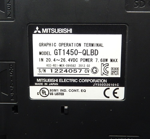 新品 MITSUBISHI 三菱電機 GT1450-QLBD タッチパネル-