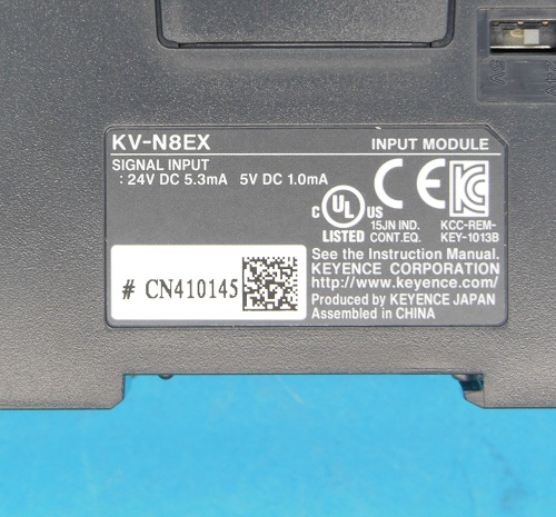 KV-N8EX 拡張入力ユニット・DC入力8点タイプ キーエンス ランクS KV-N8EX 拡張入力ユニット・DC入力8点タイプ キーエンス ランクS
